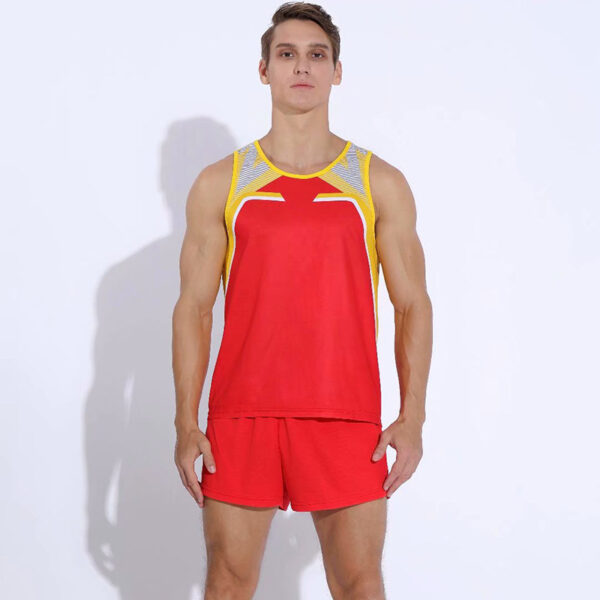 Track and field suits for men long-distance running marathon vests for competitions, track and field running training suits