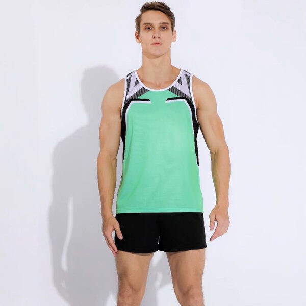 Track and field suits for men long-distance running marathon vests for competitions, track and field running training suits