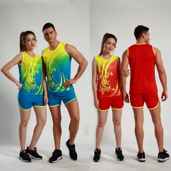 Track and field training suits Dragon Boat Race Suit Men's Sprint Marathon Sportswear School Physical Examination Vest