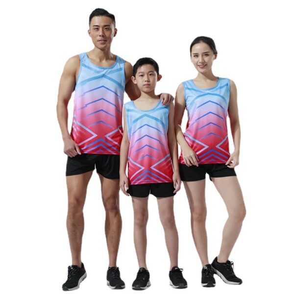 Track and field training suits women's sprint marathon vest competition sports physical examination track and field running clothes